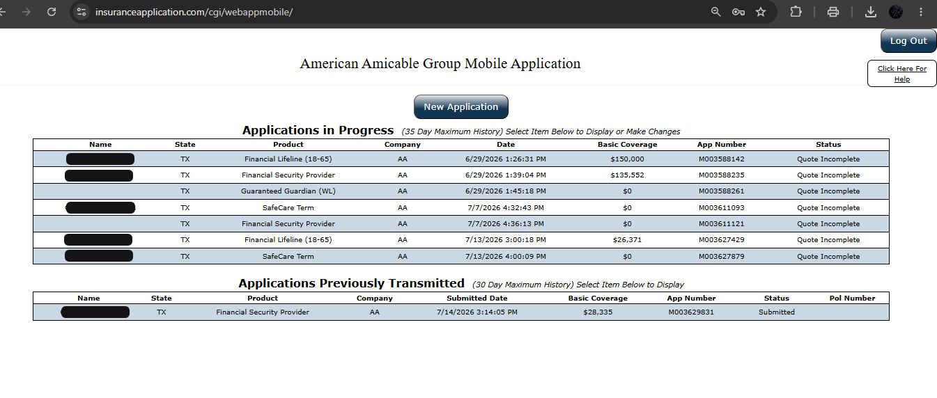Paso 5. New Application